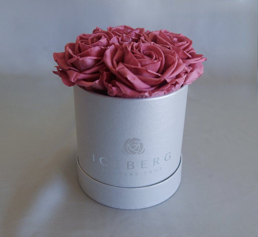 Caja muy pequeña Rosas Rosadas