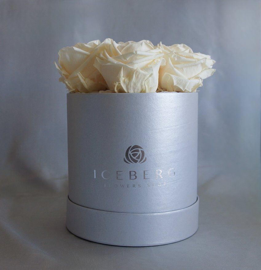 Caja pequeña Rosas Crema