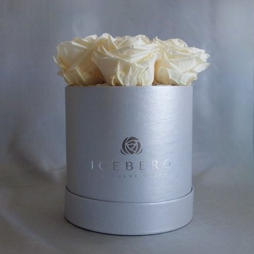 Caja pequeña Rosas Crema