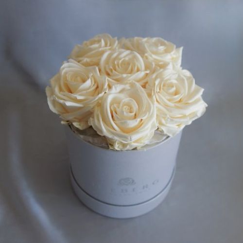 Caja pequeña Rosas Crema