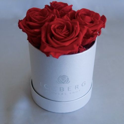 Caja muy pequeña Rosas Rojas